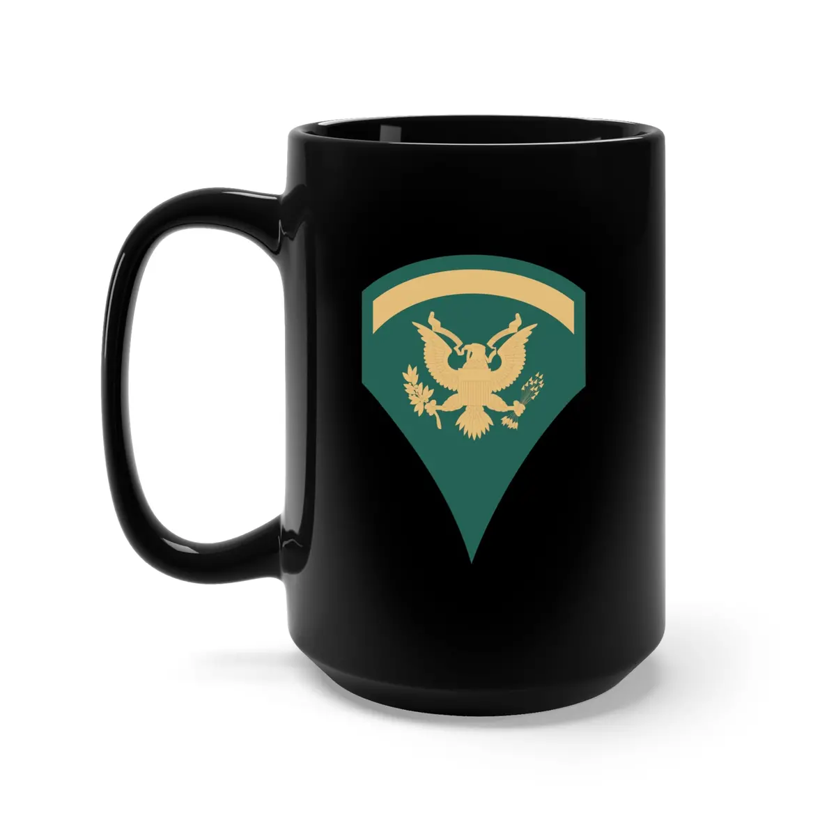 Black Mug 15Oz - Army - Enlisted - Spec 5 - Specialist 5  - Std Wo Txt X 300 1
