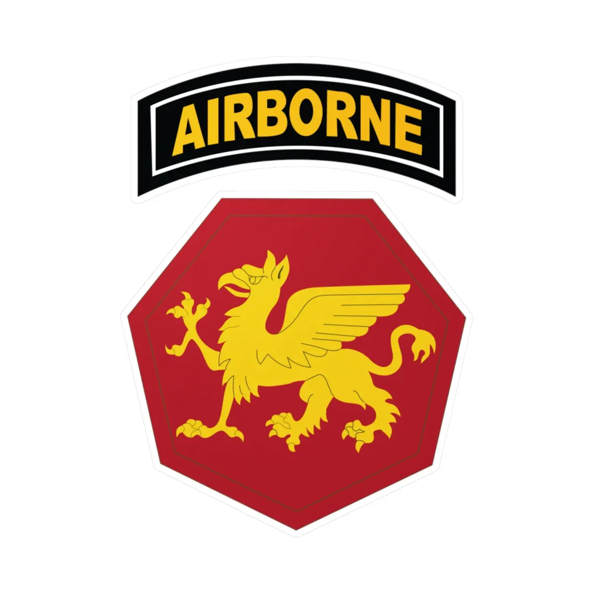 Kiss-Cut Vinyl Decals - Ssi - 108Th Airborne Division (1946-1952) X 300 1