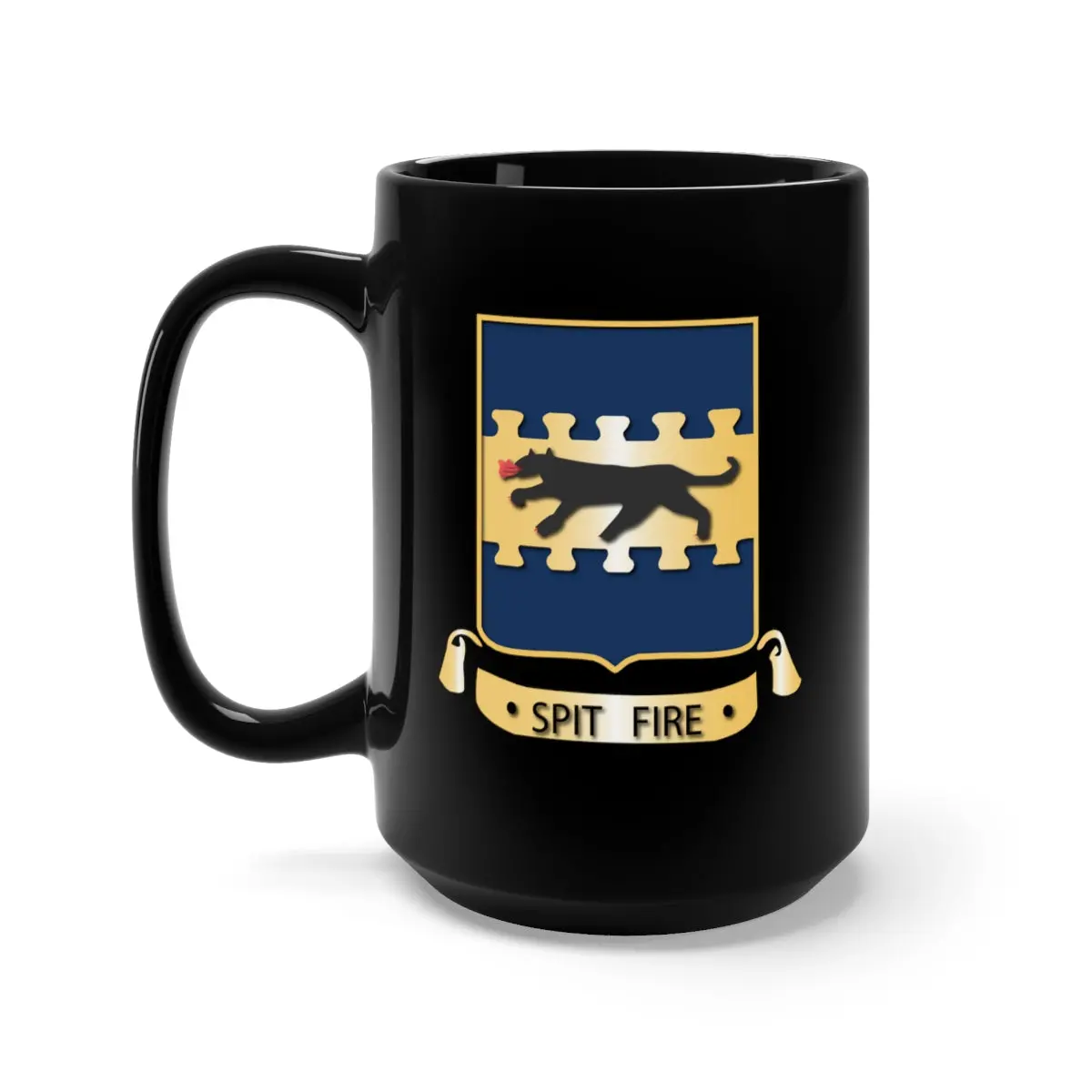 Black Mug 15Oz - Aac - 332 Fg - Spit Fire - Ssi 1