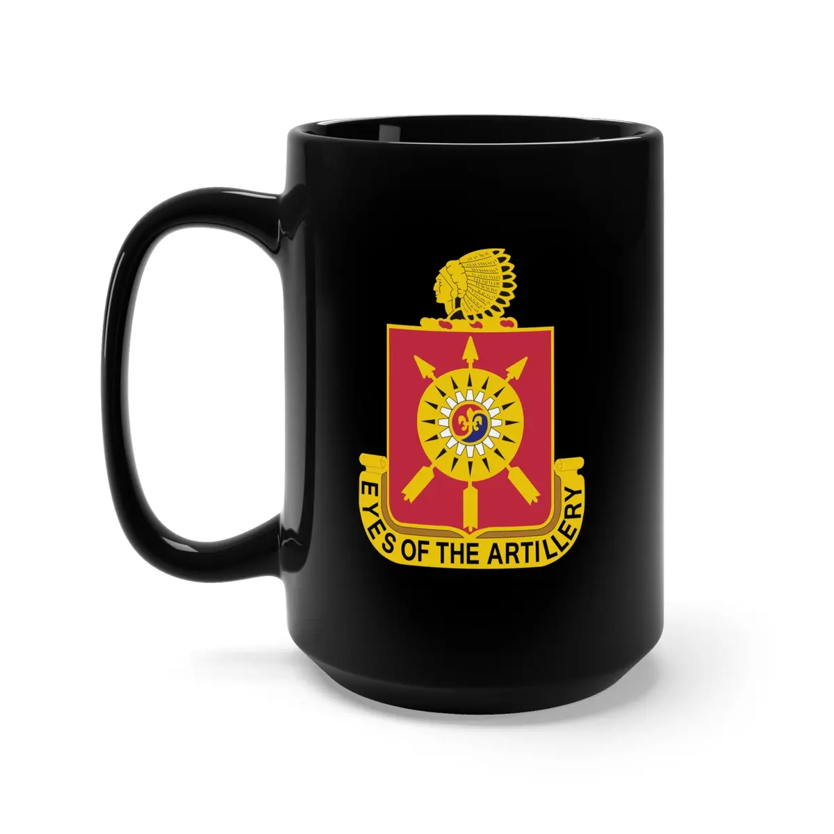 Black Mug 15Oz - Army - 171St Field Artillery Regiment - Dui Wo Txt X 300 1