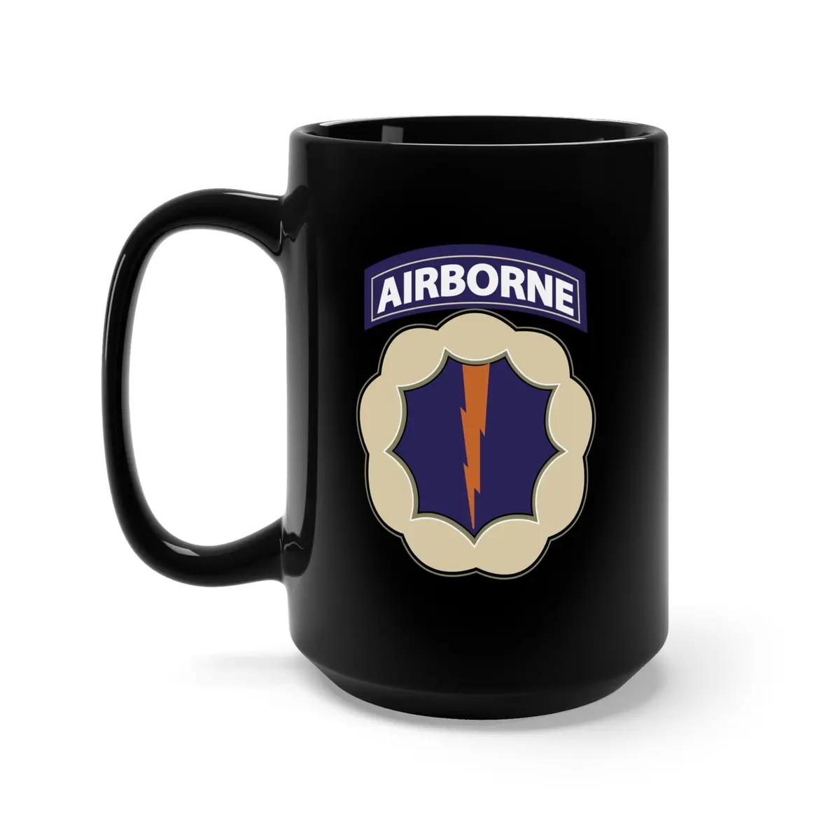 Black Mug 15Oz - 9Th Airborne Division - Phantom - Ssi Wo Txt X 300 1