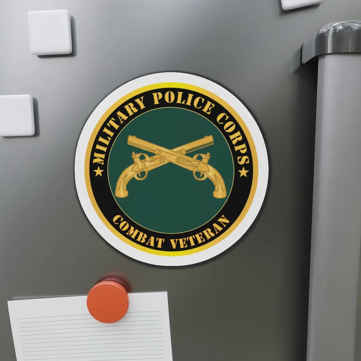 Die-Cut Magnets - Army - Military Police - Branch - Combat Veteran X 300 1