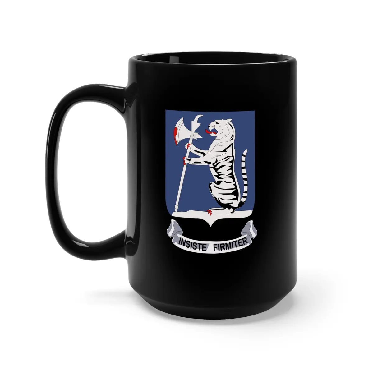 Black Mug 15Oz - Army  - 77Th Armored Regiment Wo Txt Wo Ds 1