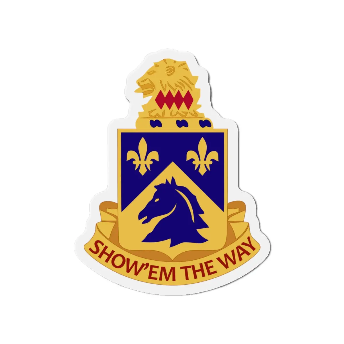 Die-Cut Magnets - Army - 102Nd Cavalry Regiment Wo Txt 2