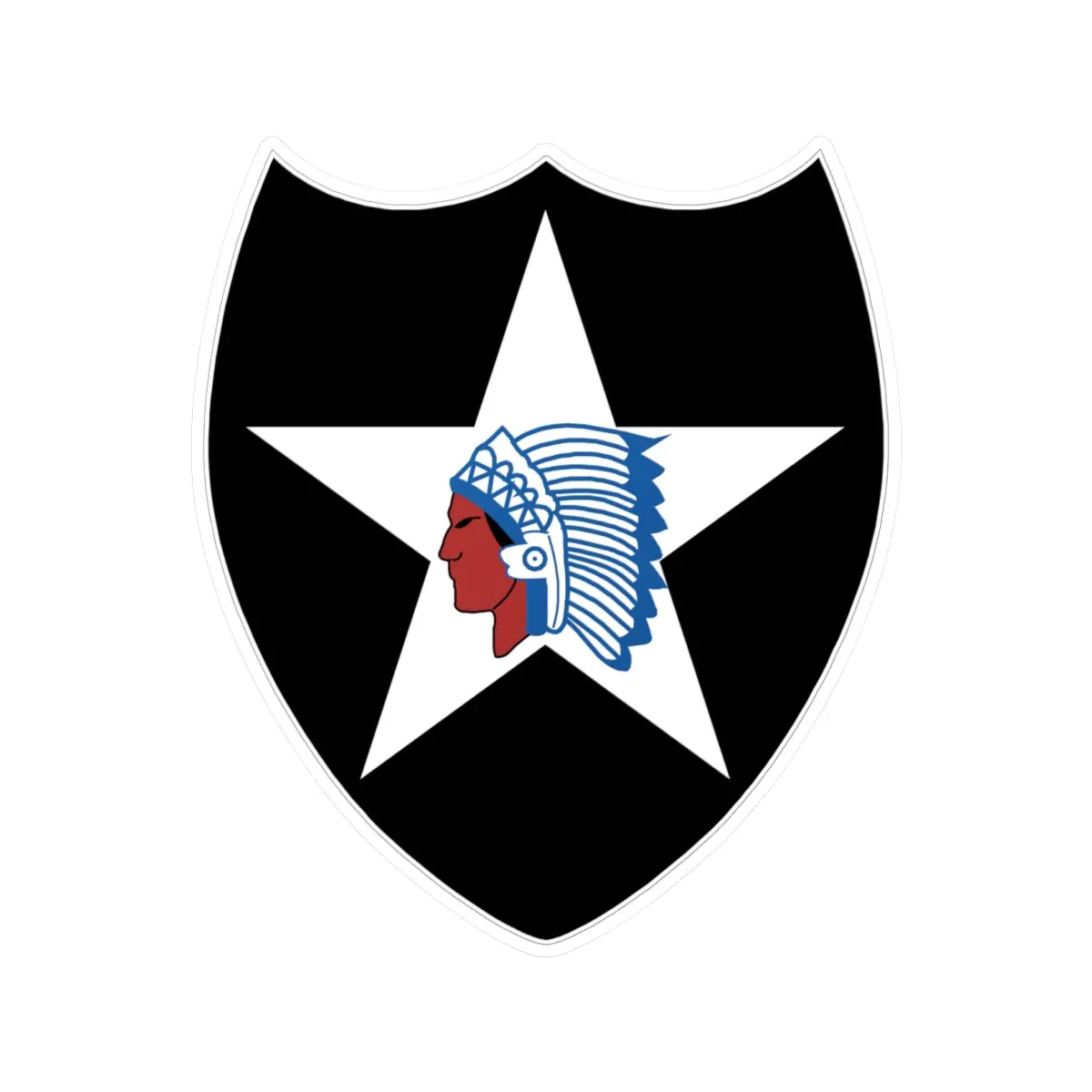 Kiss-Cut Vinyl Decals - Ssi - 2Nd Infantry Division Wo Txt X 300 1