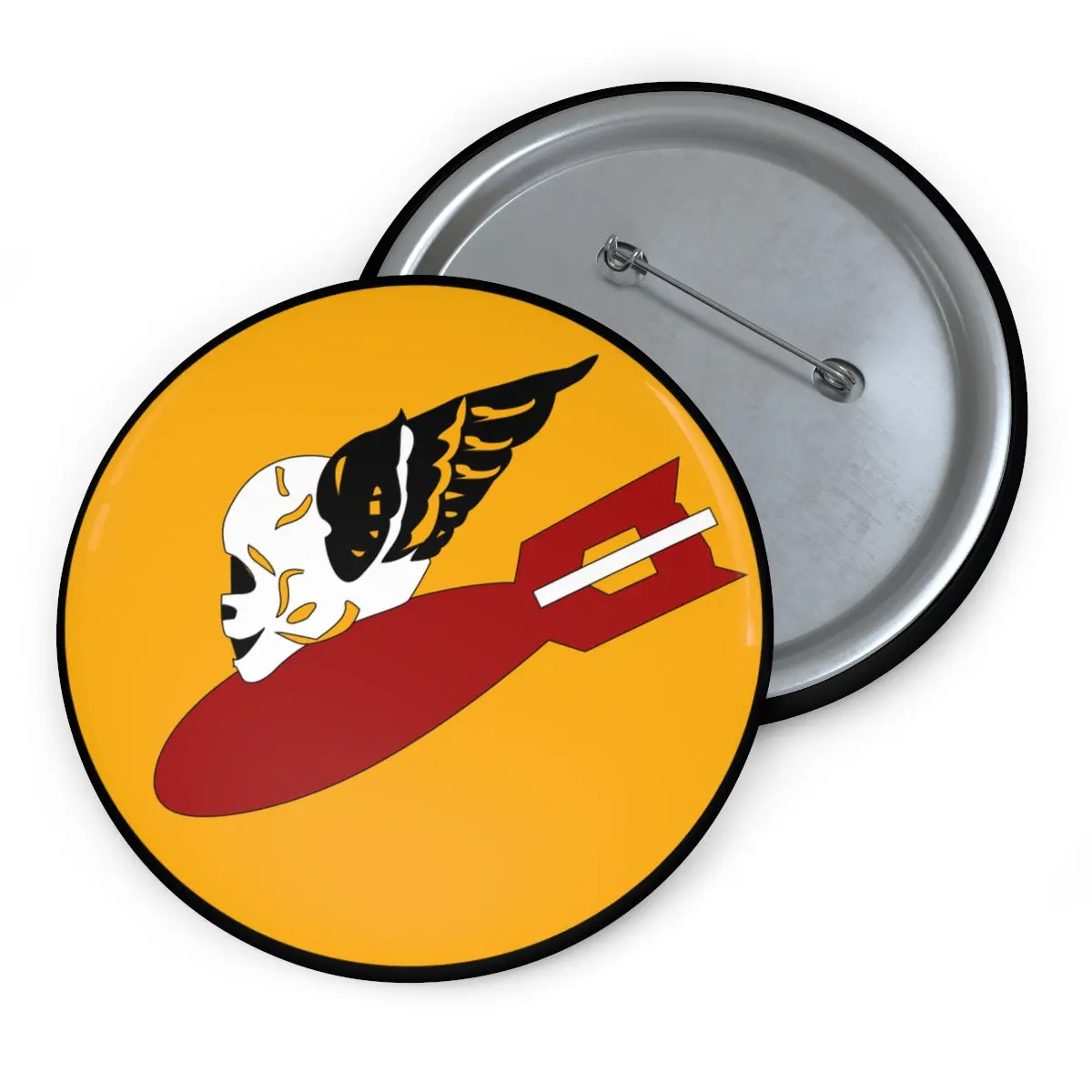Custom Pin Buttons - Aac - 552Nd Fighter-Bomber Squadron Wwii - Ssi 1