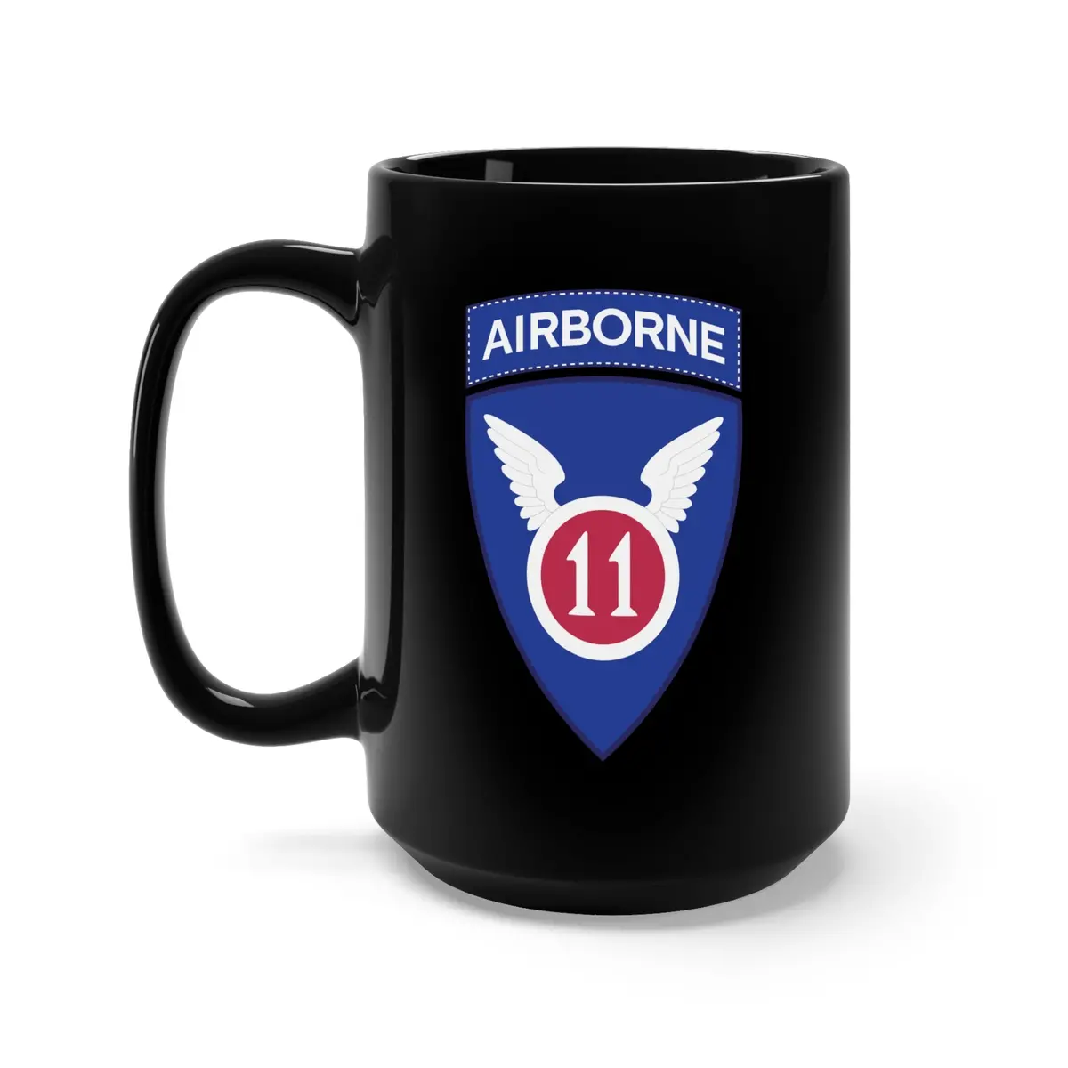 Black Mug 15Oz - 11Th Airborne Division - Ssi Wo Txt X 300 1