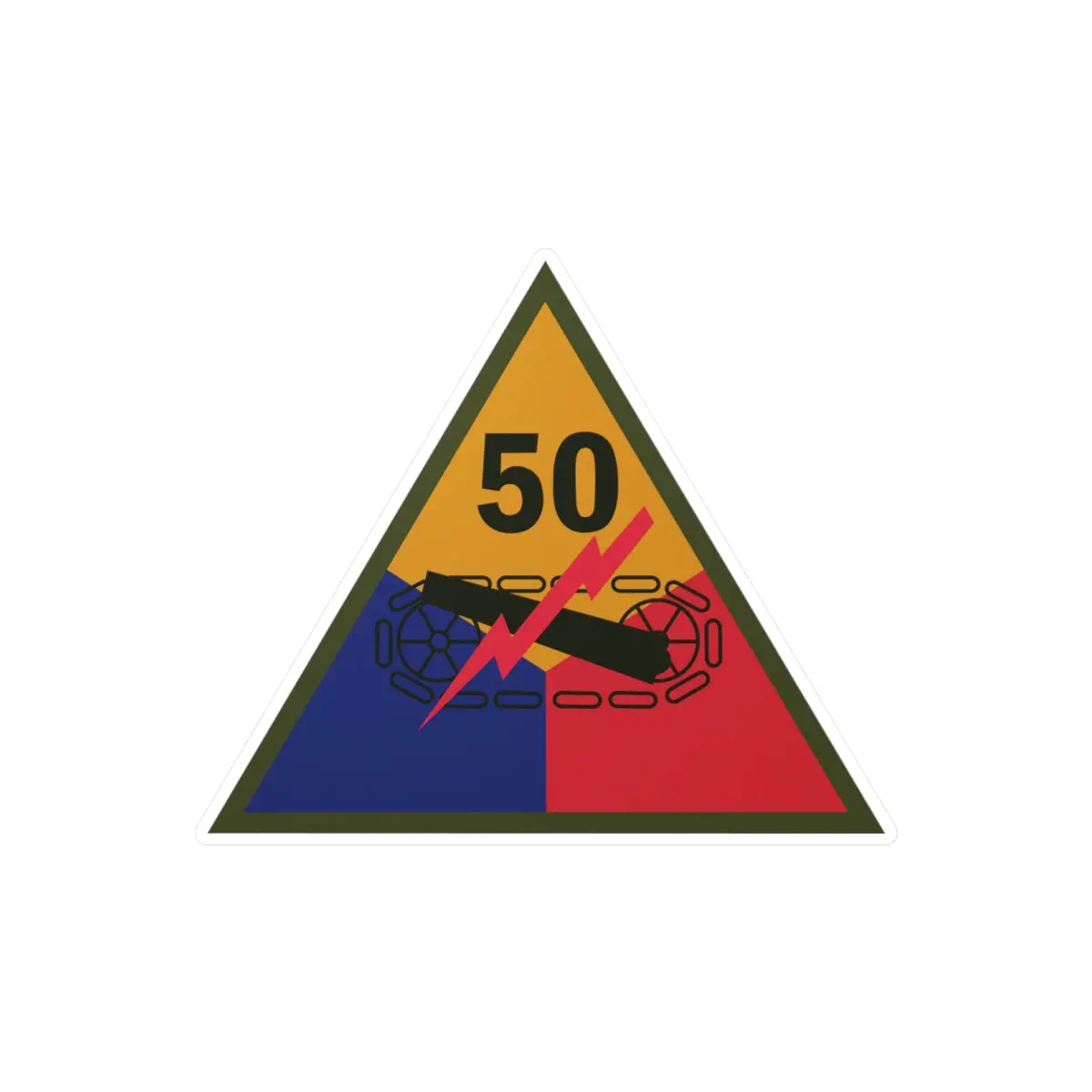 Kiss-Cut Vinyl Decals - Ssi - 50Th Armored Division X 300 1
