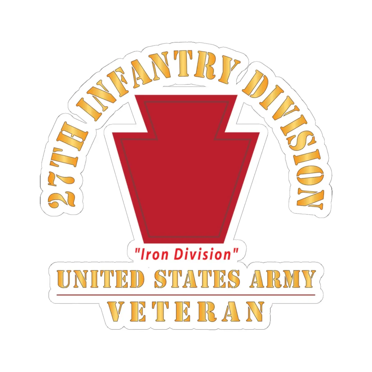 Kiss - Cut Stickers - Army - Ssi - 28Th Infantry Division - Iron Division- Us Army Veteran X 300 1