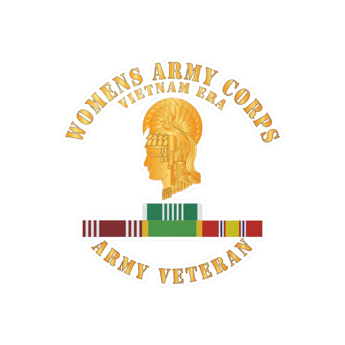 Kiss-Cut Vinyl Decals - Army - Womens Army Corps Vietnam Era - W Arcom - Gcmdl- Wac - Ndsm X 300 1