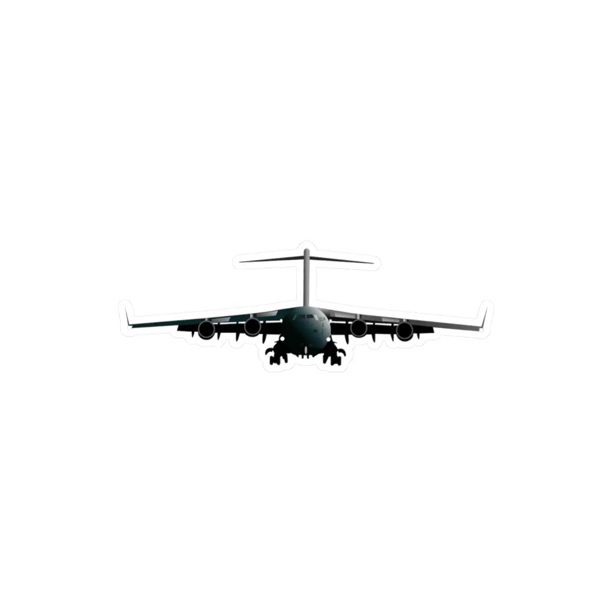 Kiss-Cut Vinyl Decals - Army - C-17 Globmaster X 1 - Landing 1