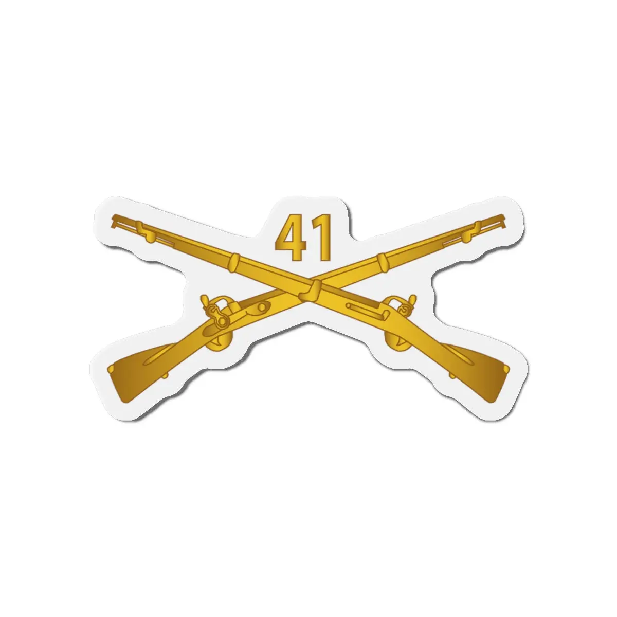 Die-Cut Magnets - Army - 41St Infantry Regiment Wo Txt 2