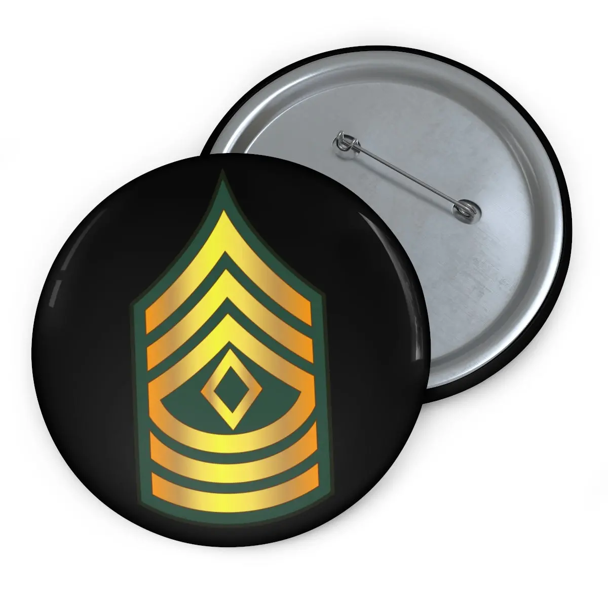 Custom Pin Buttons - First Sergeant - 1Sg Wo Txt 1