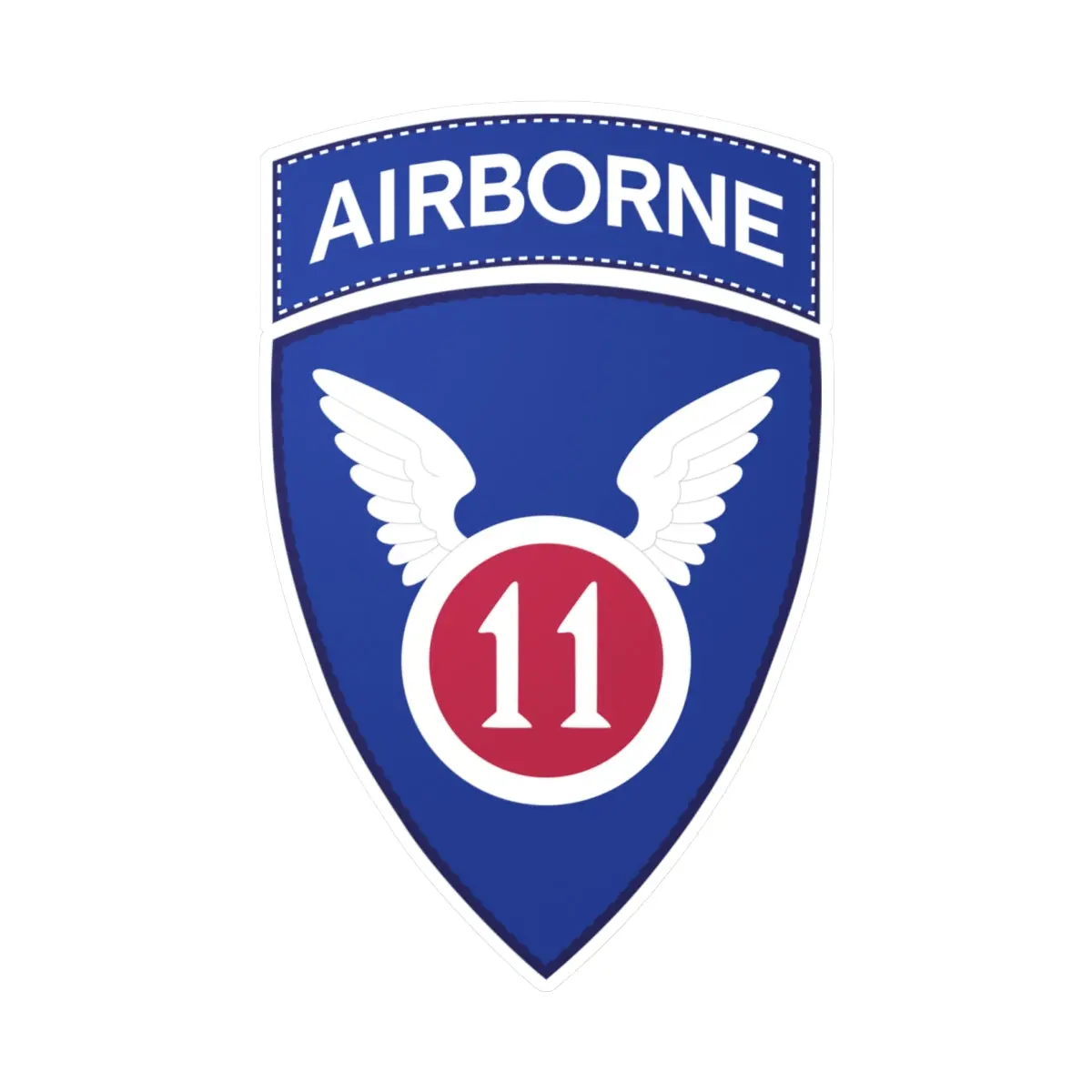 Kiss-Cut Vinyl Decals - 11Th Airborne Division - Ssi Wo Txt X 300 1