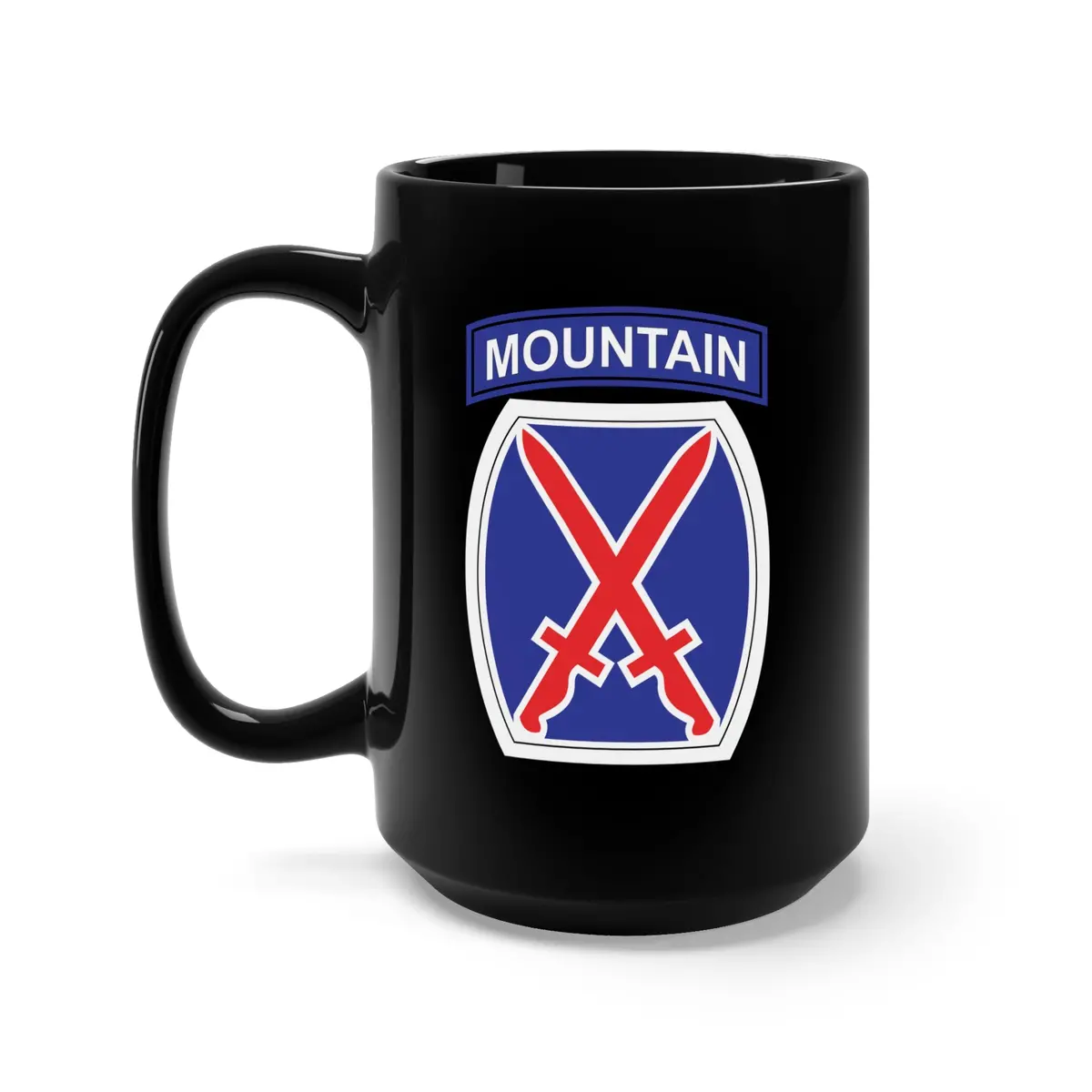 Black Mug 15Oz - Ssi - 10Th Mountain Division X 300 1
