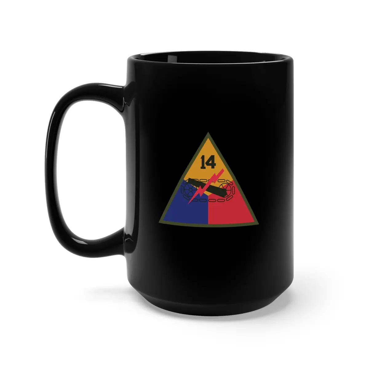 Black Mug 15Oz - Ssi - 14Th Armored Division X 300 1