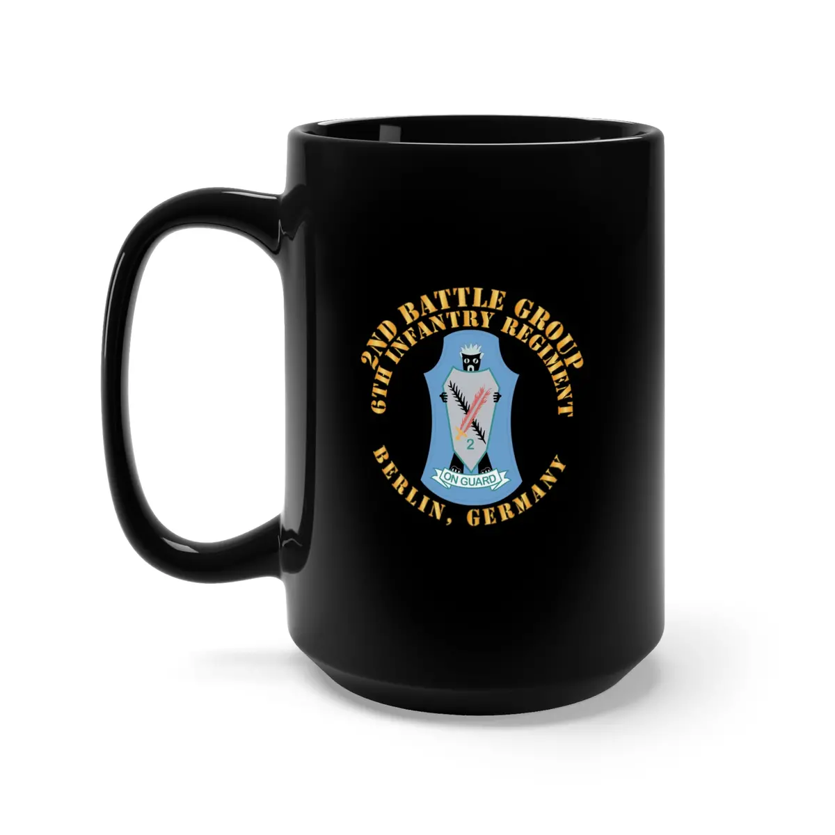 Black Mug 15Oz - 2Nd Battlegroup - 6Th Infantry Regt - Berlin Bde, Germany 1