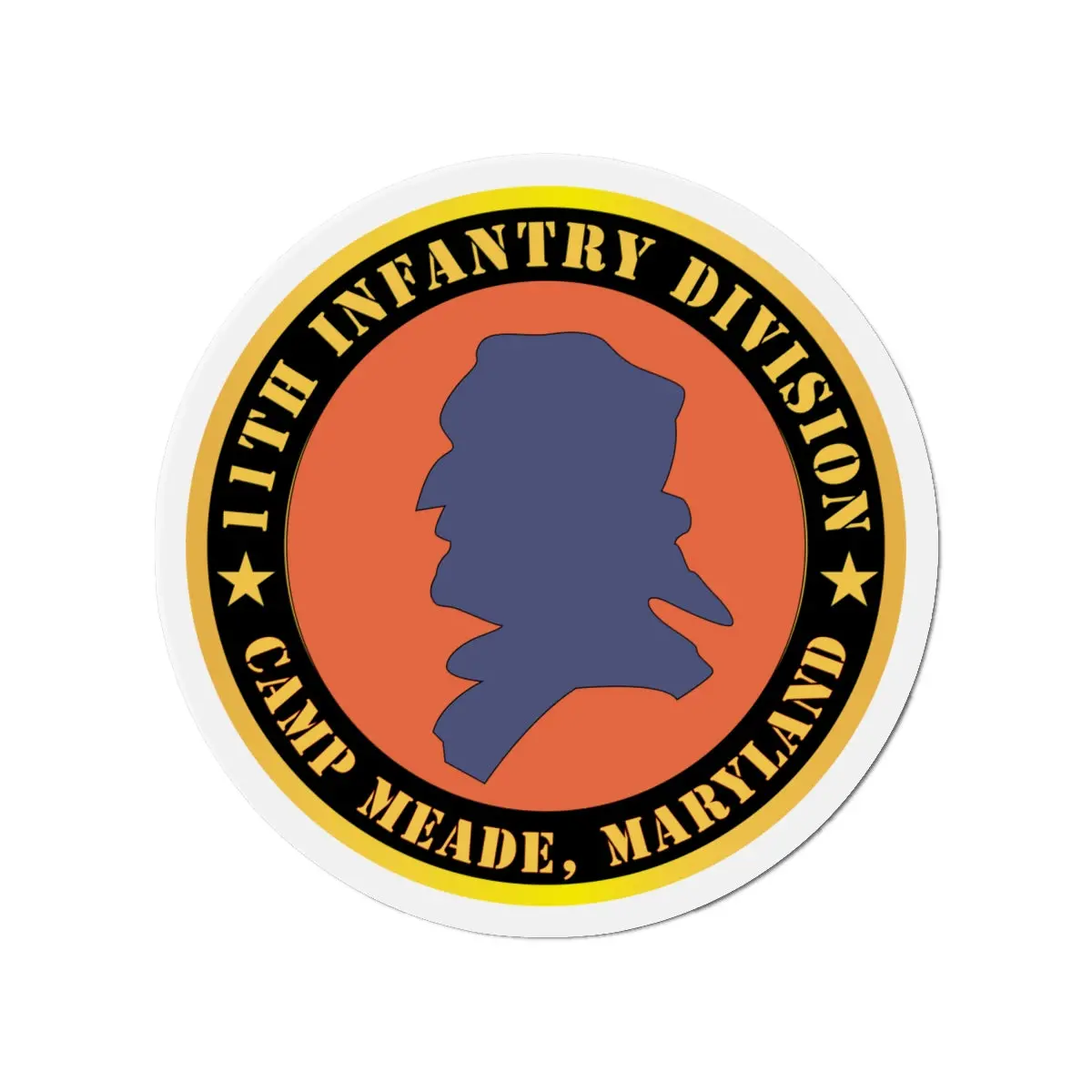 Die-Cut Magnets - Army - 11Th Infantry Division - Camp Meade, Maryland X 300 2
