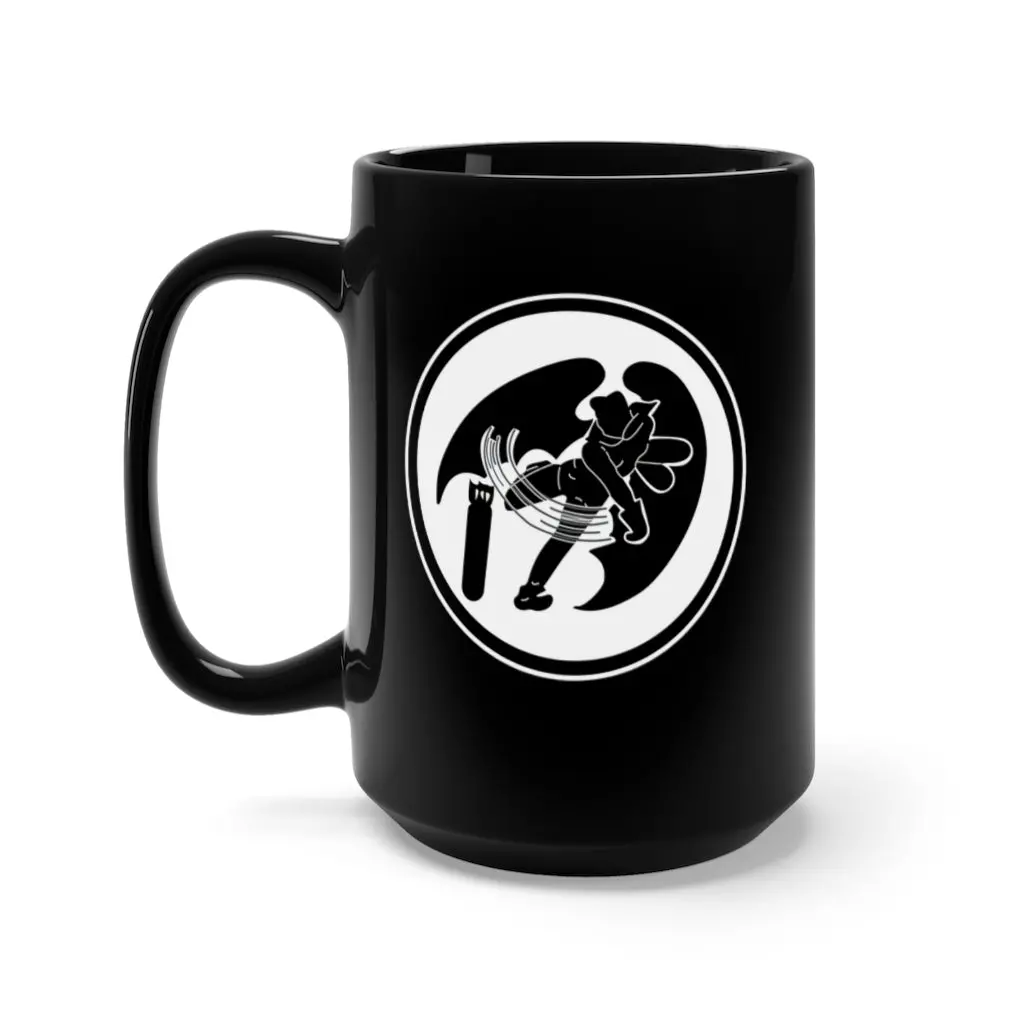 Black Mug 15Oz - Aac - 318Th Bomb Squadron Wo Txt 1