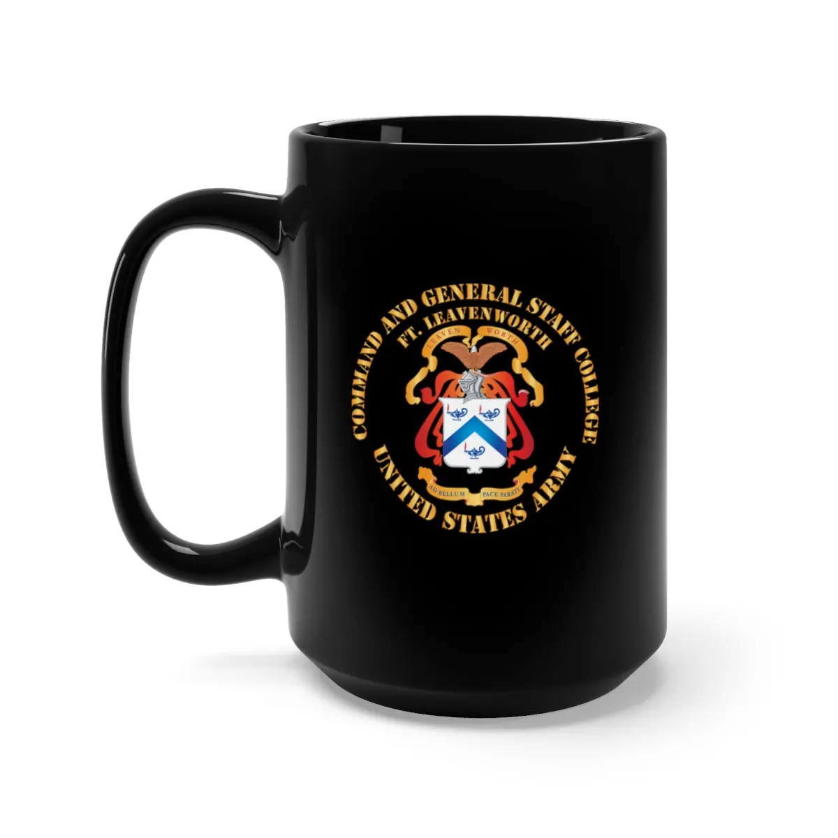 Black Mug 15Oz - Army -  School - Cgsc - Fort Leavenworth X 300 1