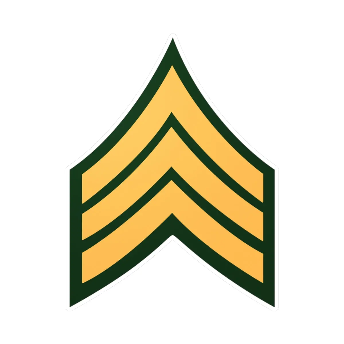 Kiss-Cut Vinyl Decals - Army - Sergeant E-5 (Sgt) X 300 1