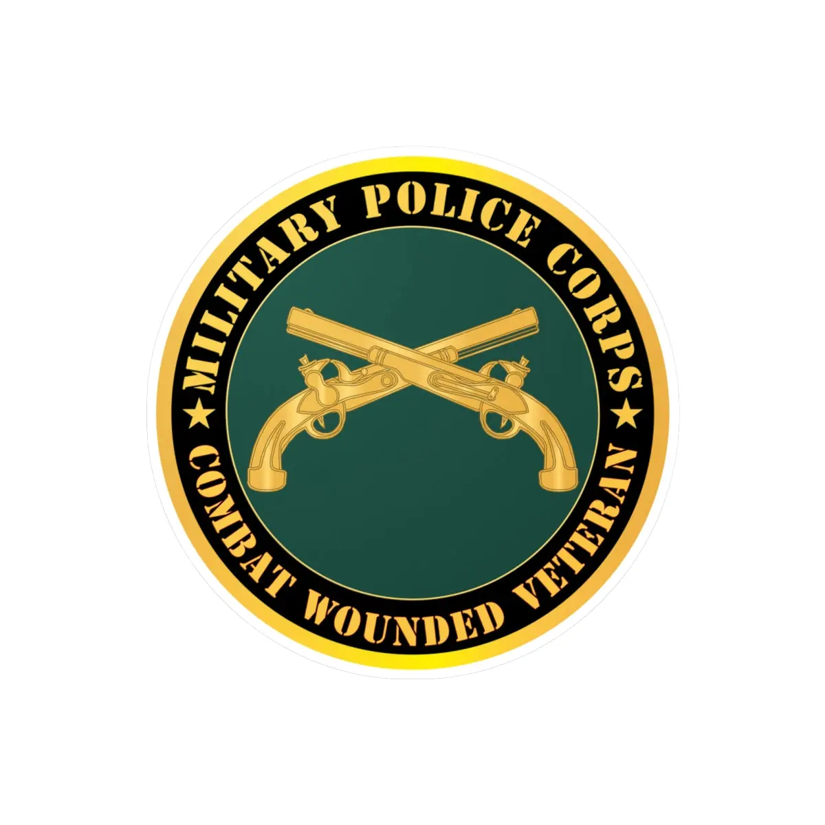 Kiss-Cut Vinyl Decals - Army - Military Police - Branch - Combat Wounded Veteran X 300 1