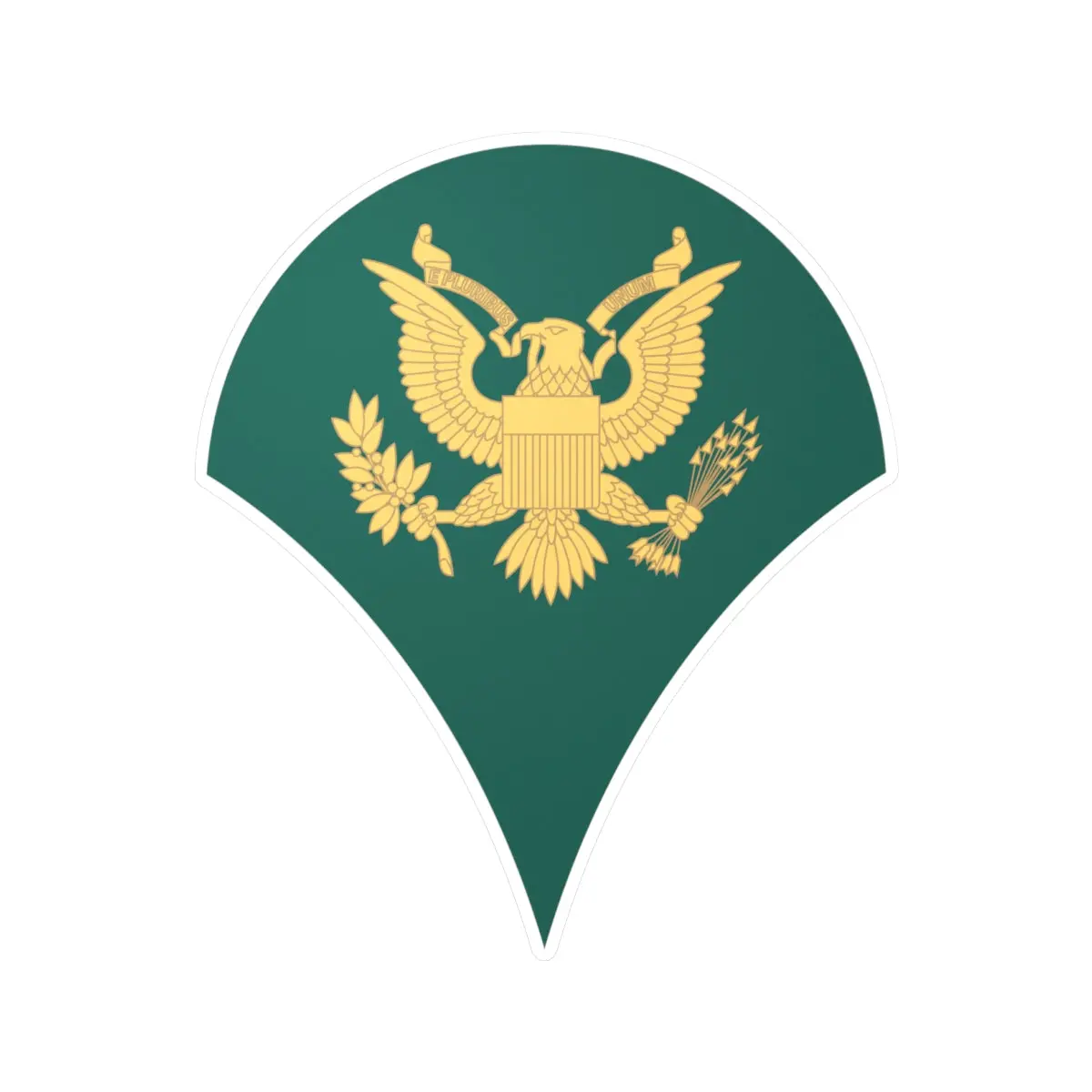 Kiss-Cut Vinyl Decals - Army - Enlisted - Spc 4 - Specialist 4  - Std Wo Txt X 300 1