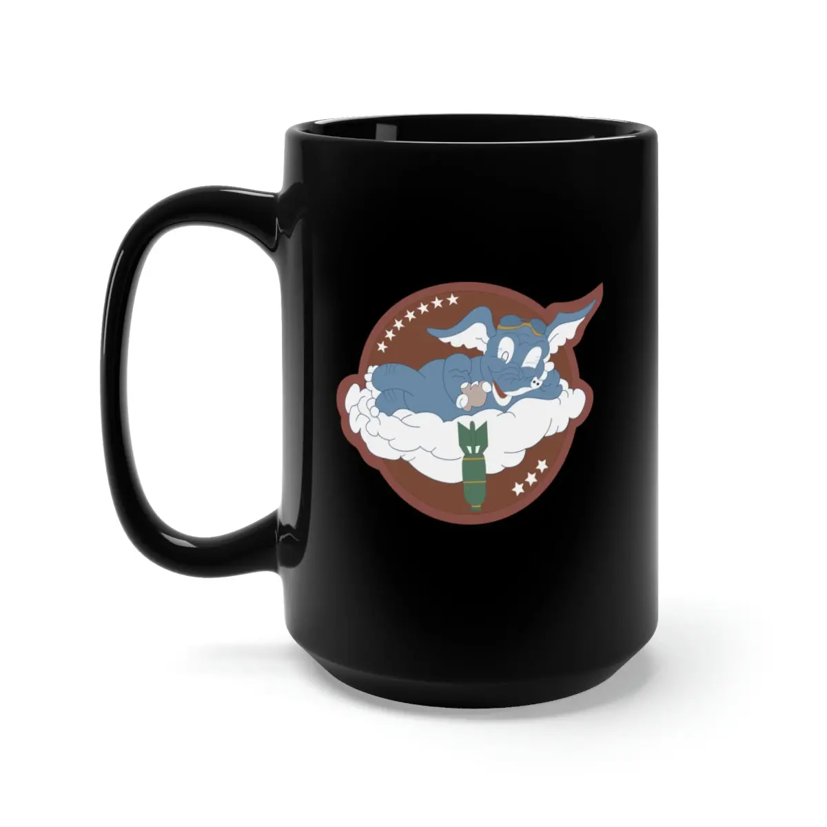 Black Mug 15Oz - Aac - 873Rd Bomb Squadron, 498Th Bomb Group - 20Th Aaf Wo Txt X 300 1