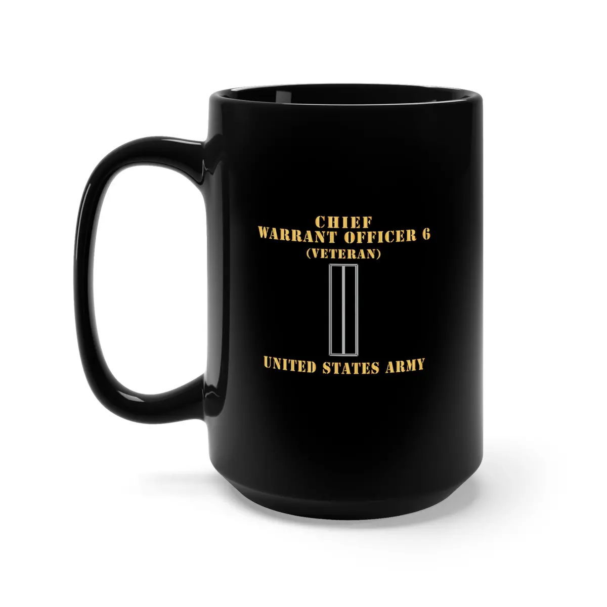 Black Mug 15Oz - Army - Chief Warrant Officer 6 - Cw06 - Veteran - Flat - X 300 1