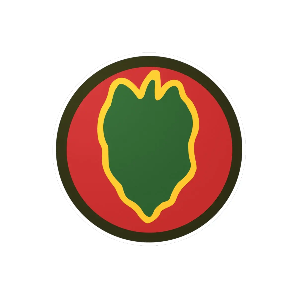 Kiss-Cut Vinyl Decals - Ssi - 24Th Infantry Division X 300 1