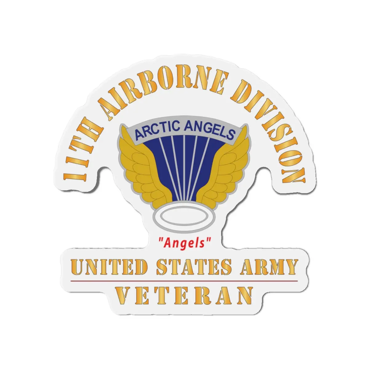 Die-Cut Magnets - Army - Dui - 11Th Airborne Division - Angels - Us Army Veteran X 300 1