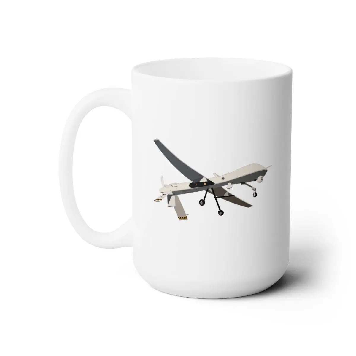 White Mug 15Oz -Aircraft - Mq1 - Predator 1