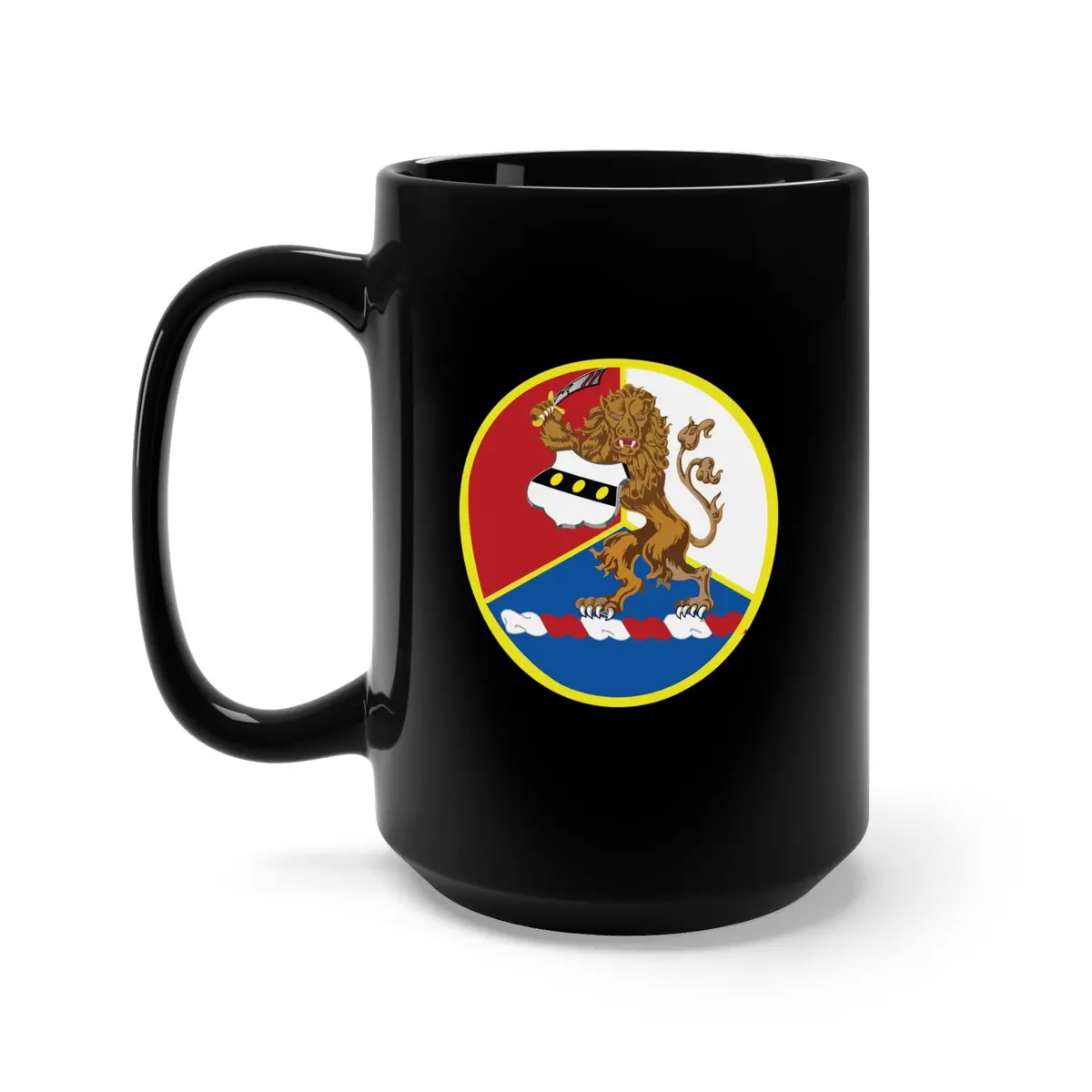 Black Mug 15Oz - Army - 28Th Infantry Division - Dui Wo Txt 1