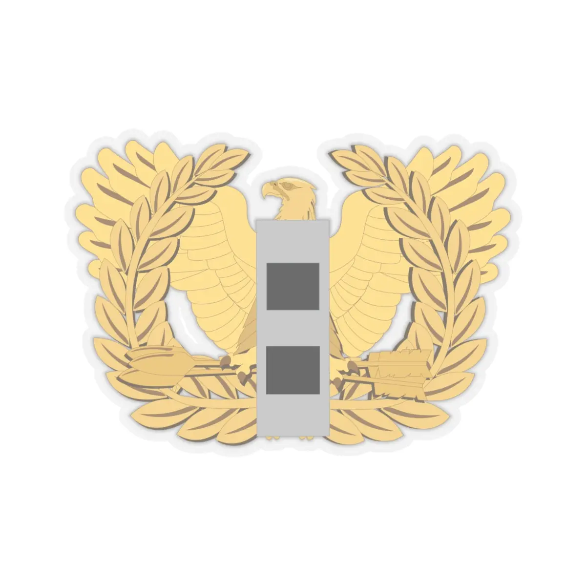 Kiss-Cut Stickers - Army - Chief Warrant Officer - W02 - Flat - Eagle And Bar Wo Txt X 300 2