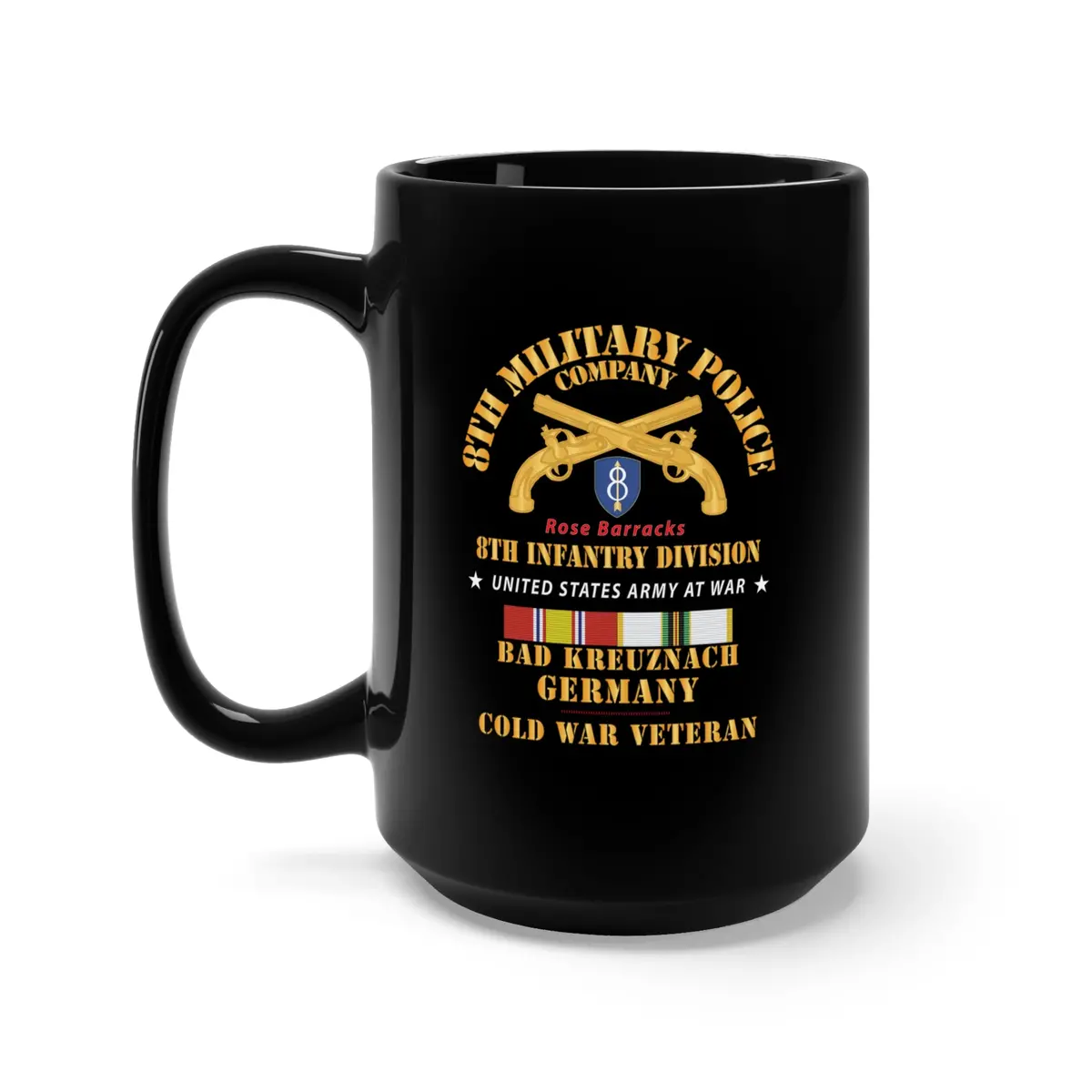 Black Mug 15Oz - Army - 8Th Mp Company - 8Th Id - Bad Kreuznach Germany - Cold War Veteran W Cold Svc X 300 1