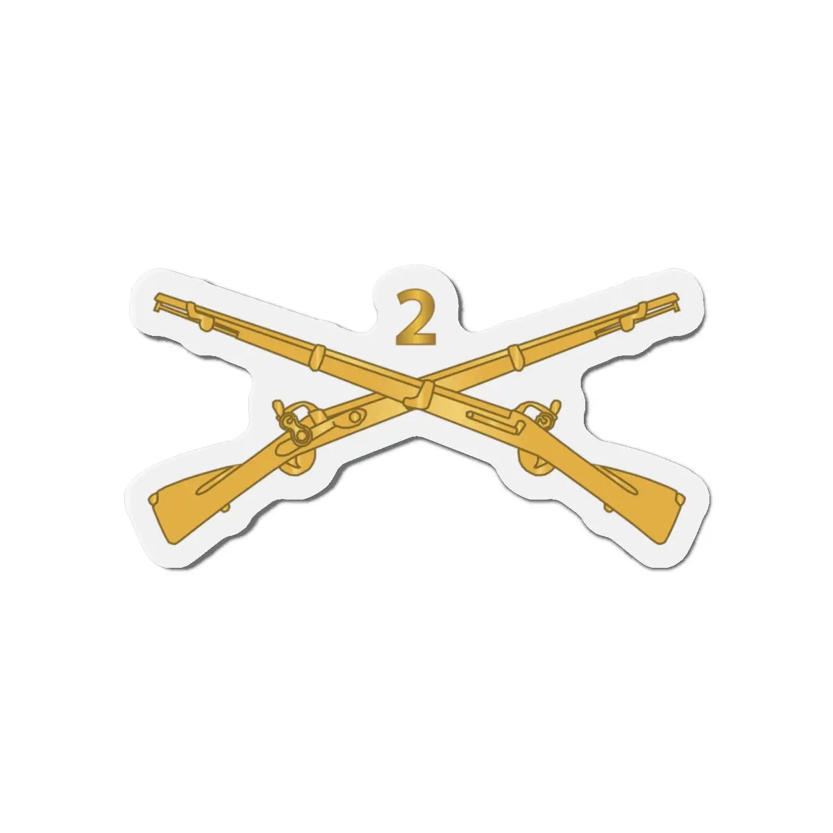 Die-Cut Magnets - Army - 2Nd Infantry Regiment Branch - Wo Txt X 300 2