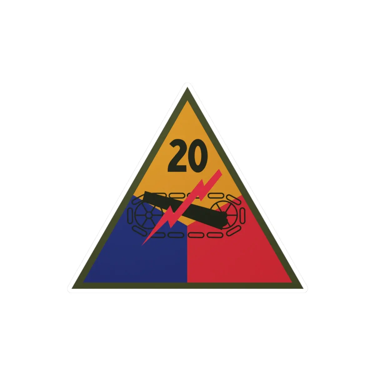 Kiss-Cut Vinyl Decals - Ssi - 20Th Armored Division X 300 1