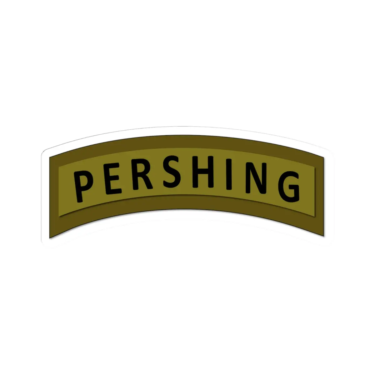 Kiss - Cut Stickers - Army - Pershing Missile Tab - Subdued 1
