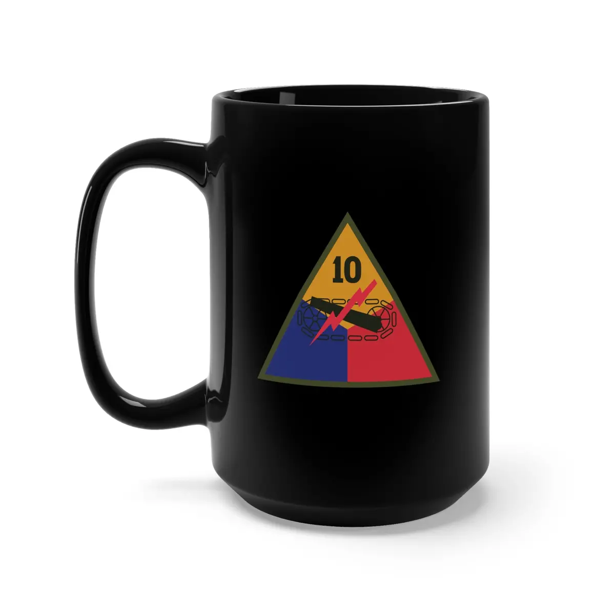 Black Mug 15Oz - Ssi - 10Th Armored Division X 300 1