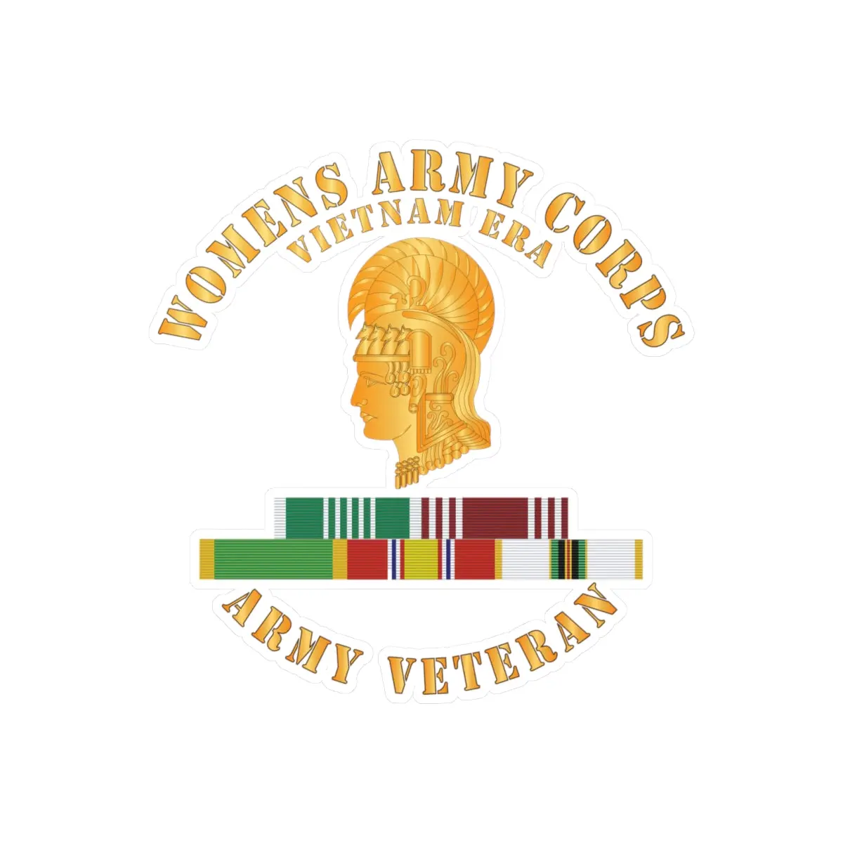Kiss-Cut Vinyl Decals - Army - Womens Army Corps Vietnam Era - W Arcom - Gcmdl- Wac - Ndsm - Cold X 300 1