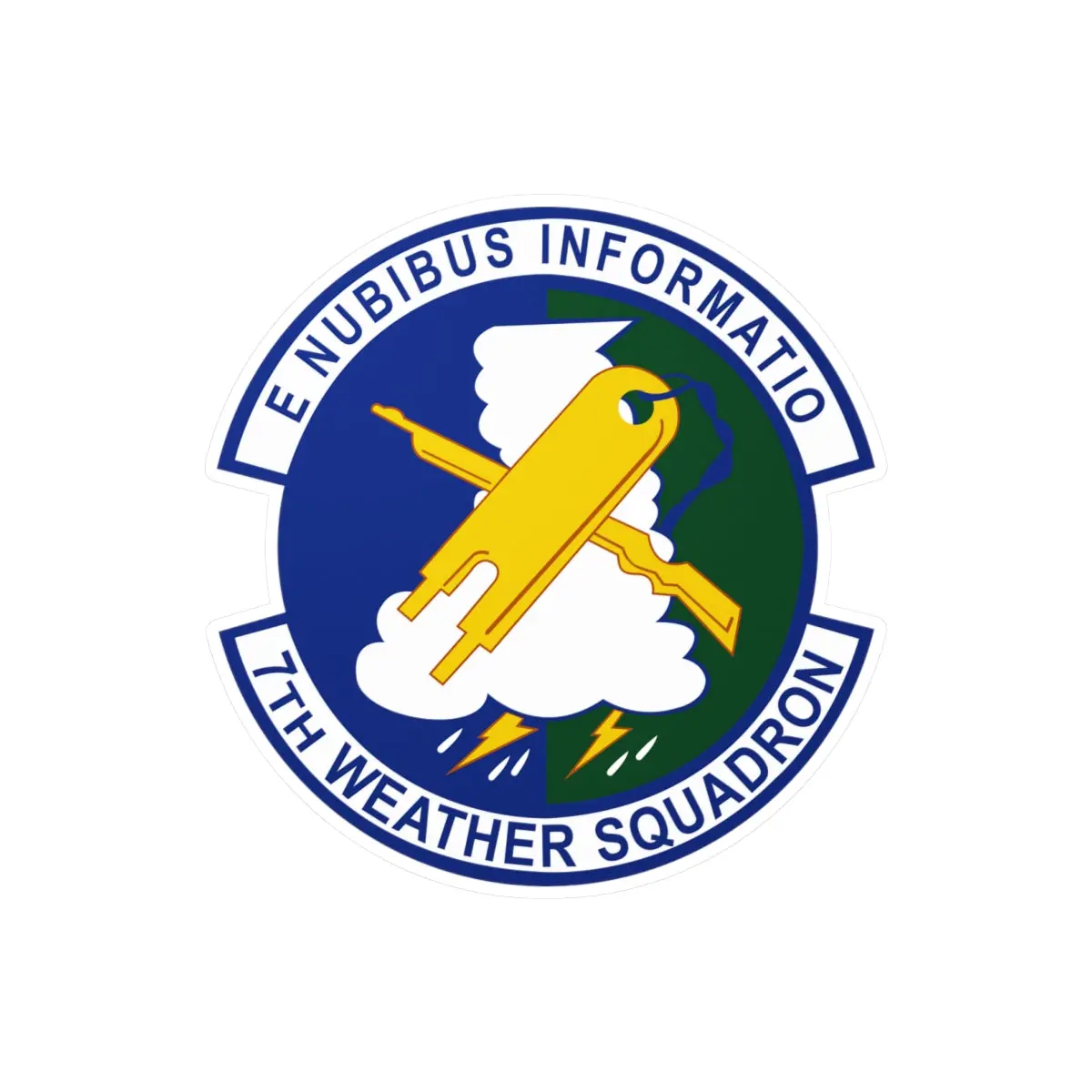 Kiss-Cut Vinyl Decals - Usaf - 7Th Combat Weather Squadron Wo Txt 1