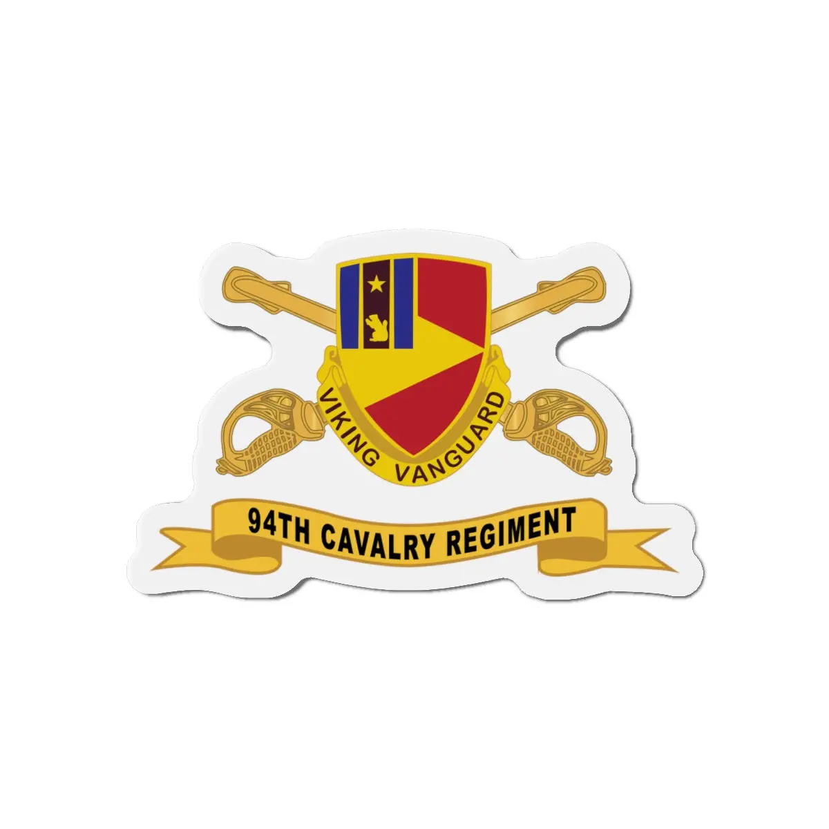 Die-Cut Magnets -Ssi - Army - 94Th Cavalry Regiment W Br - Ribbon X 300 2