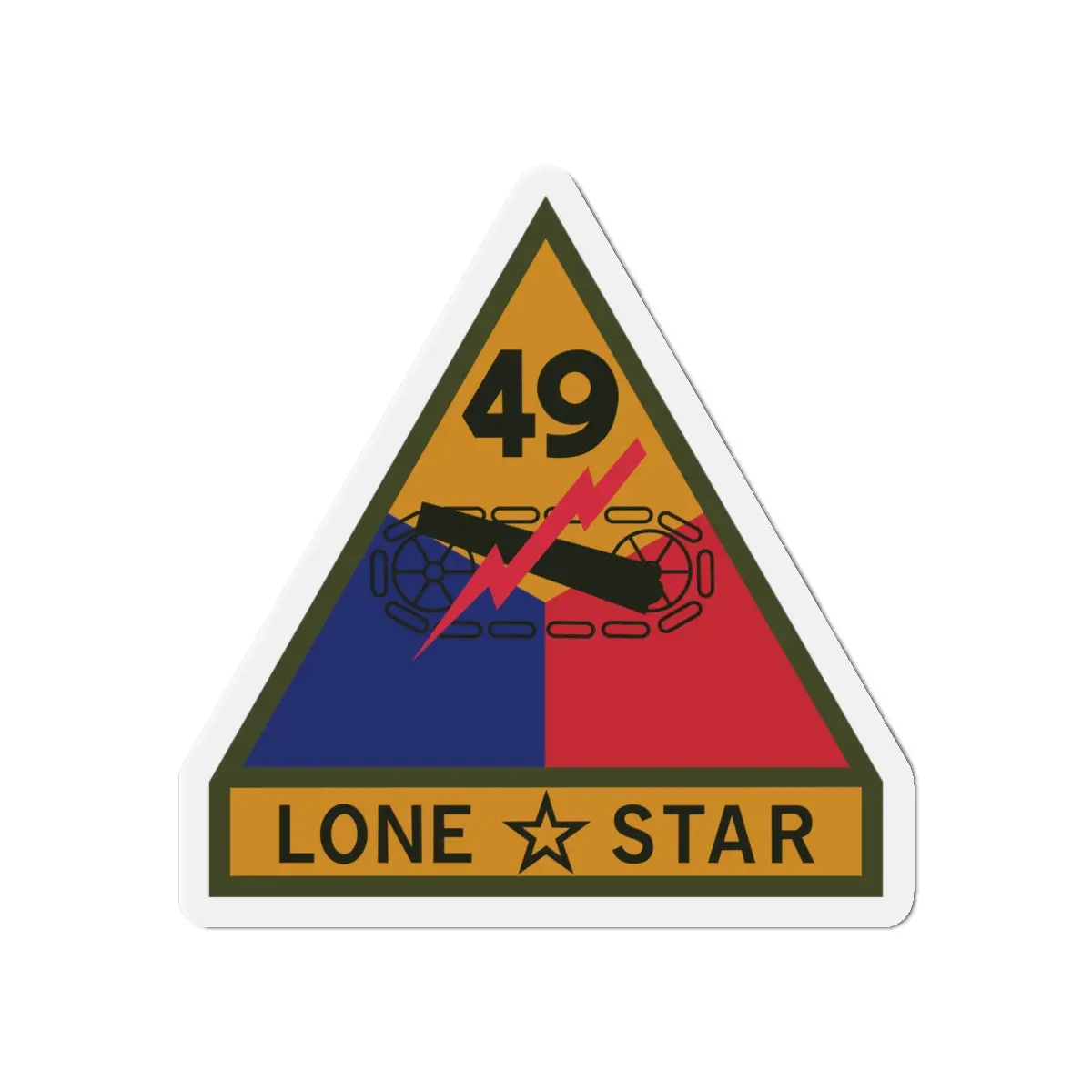 Die-Cut Magnets -Ssi - 49Th Armored Division W Name Tape X 300 2