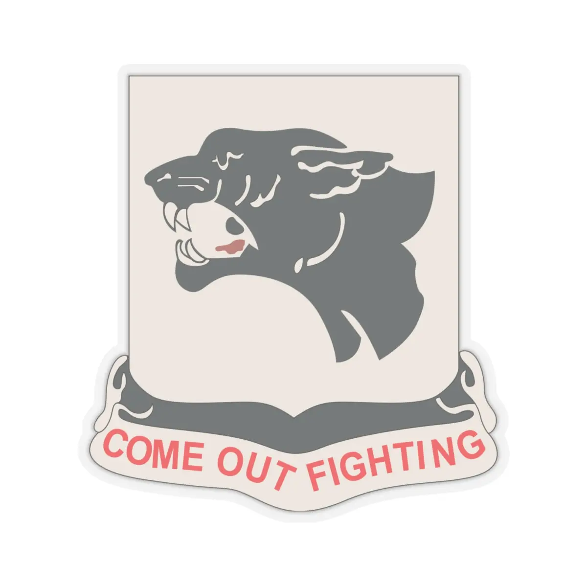 Kiss-Cut Stickers - Army - 761St Tank Battalion - Black Panthers Wo Txt 2