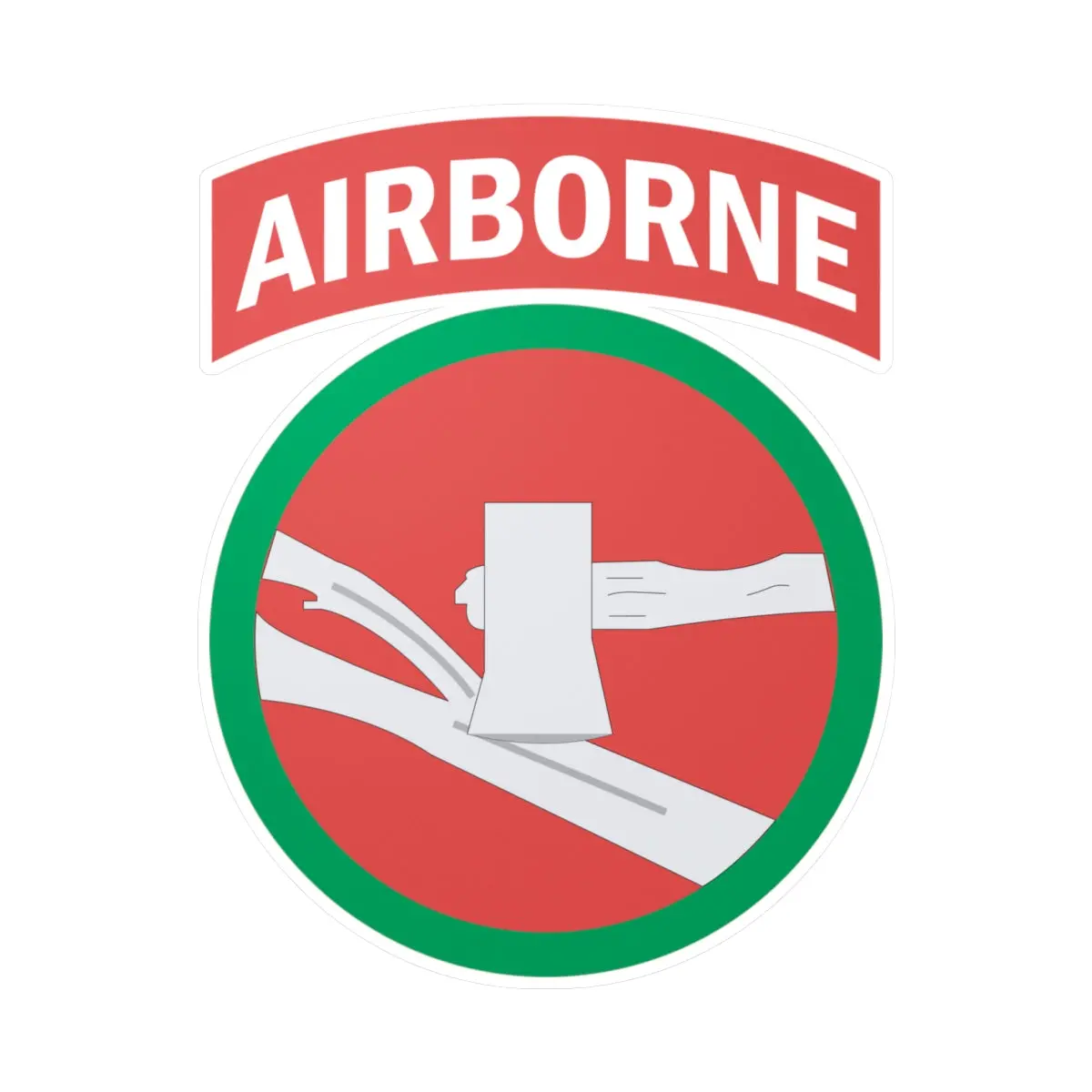 Kiss-Cut Vinyl Decals - Ssi - 84Th Infantry Division W Airborne Tab X 300 1