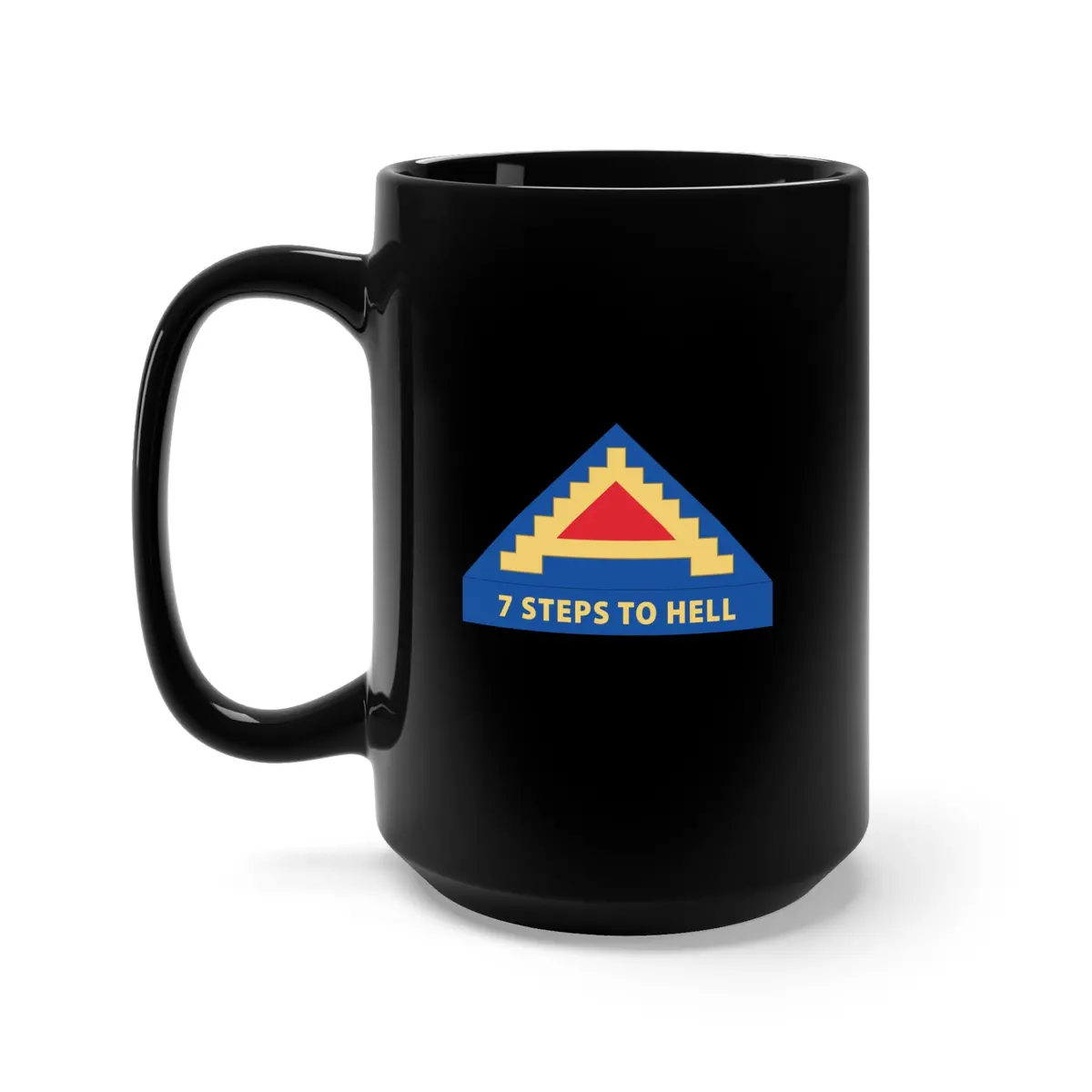 Black Mug 15Oz - Army - 7Th United States Army  W 7 Steps To Hell X 300 1