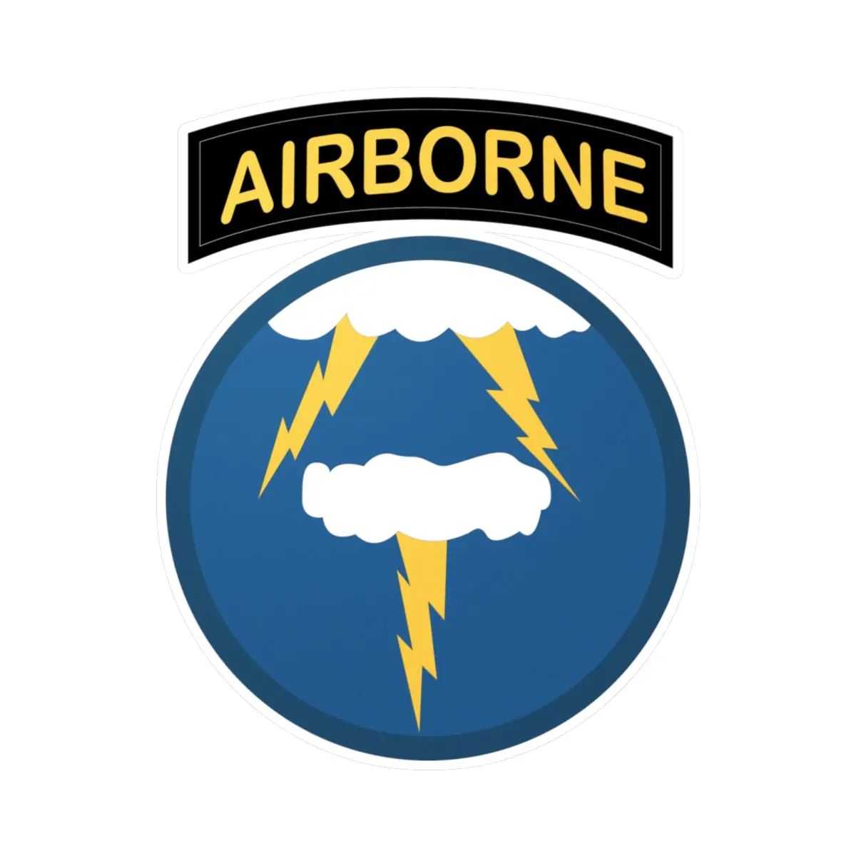 Kiss-Cut Vinyl Decals - Ssi - 21St Airborne Infantry Division 1
