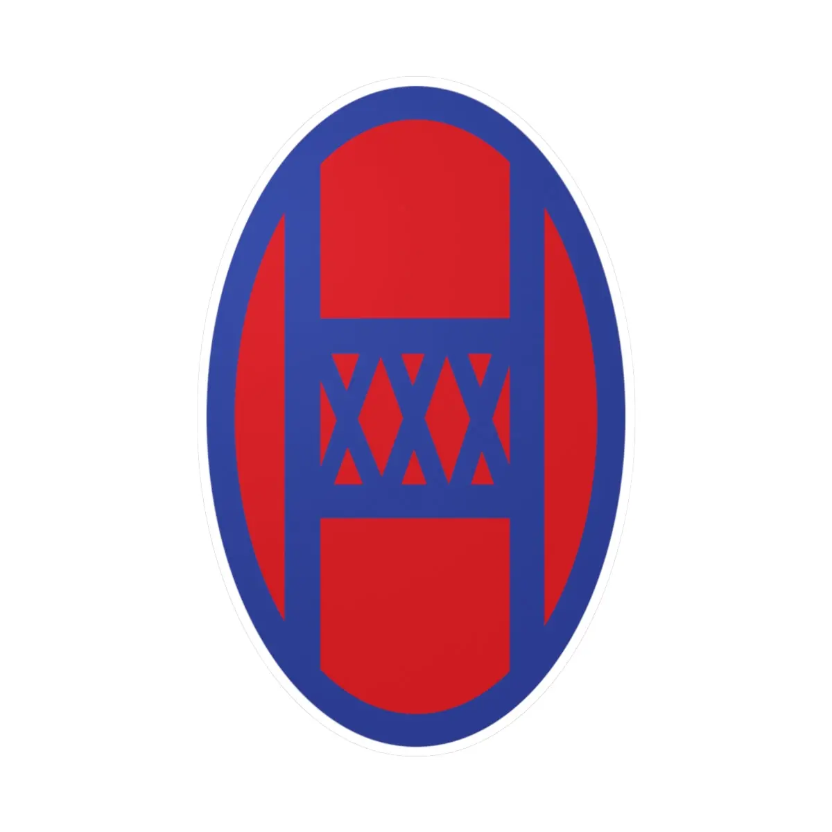 Kiss-Cut Vinyl Decals - Ssi - 30Th Infantry Division X 300 1