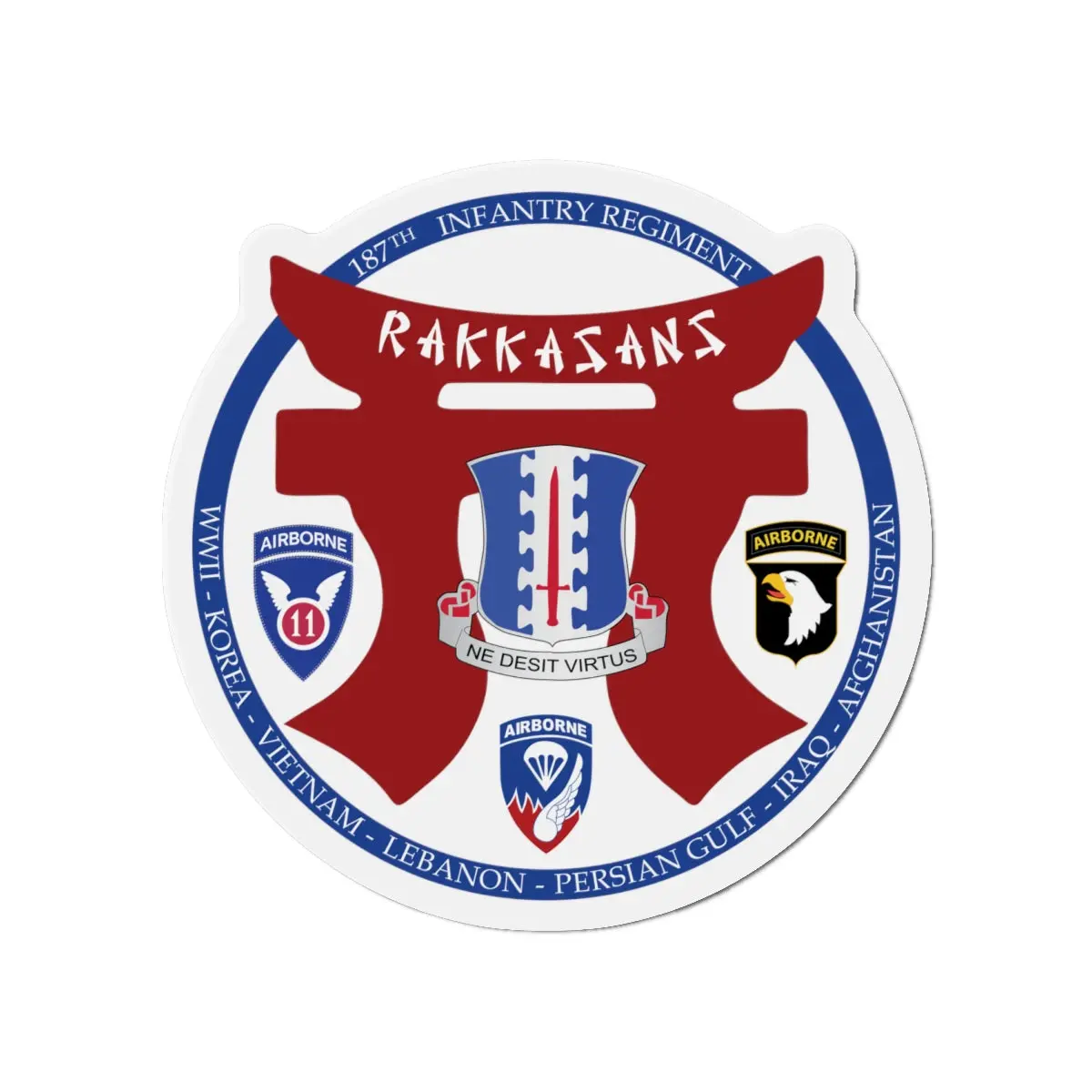 Die-Cut Magnets - 187Th Inf Regiment - Rakkasans - Special 1