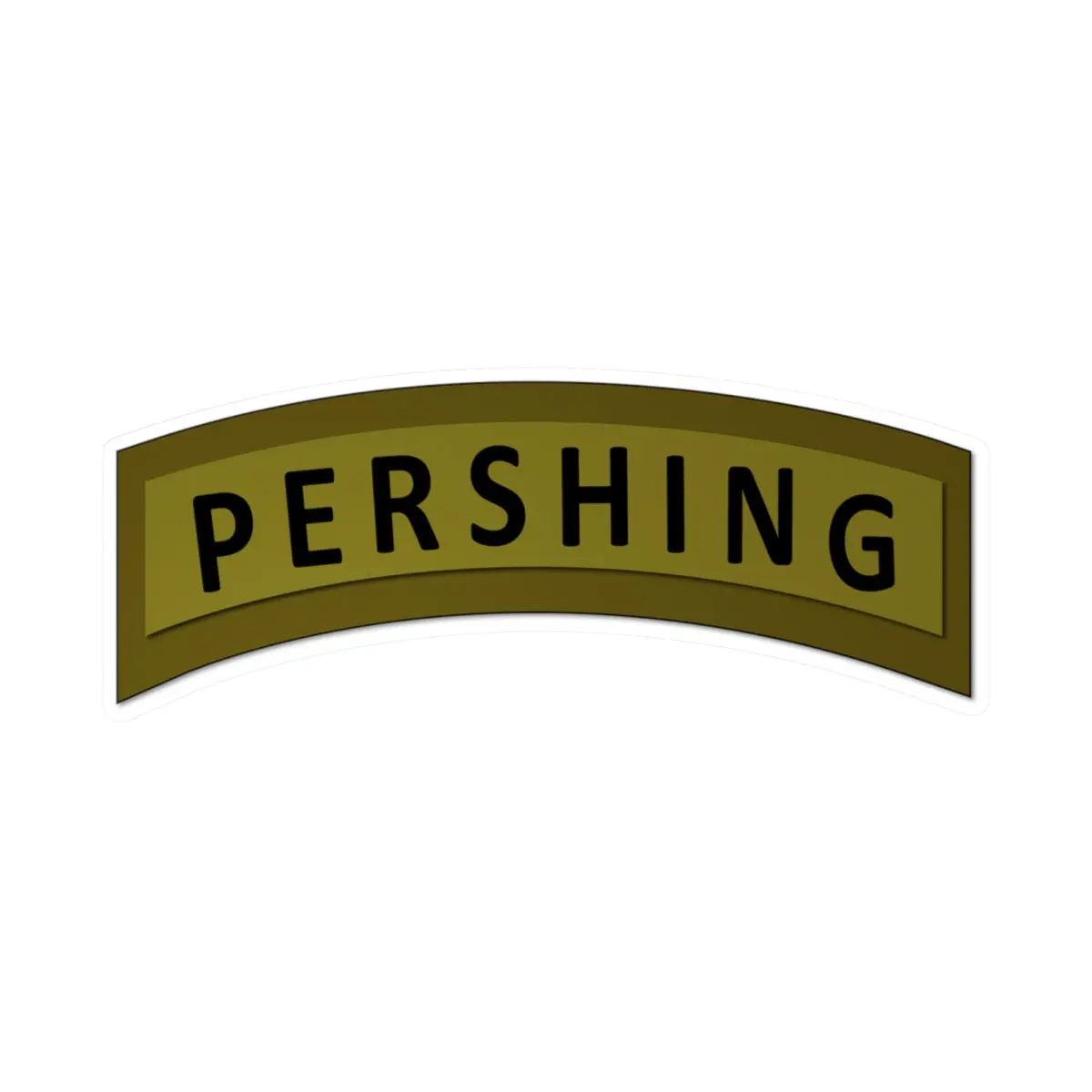 Kiss-Cut Vinyl Decals - Army - Pershing Missile Tab - Subdued 1